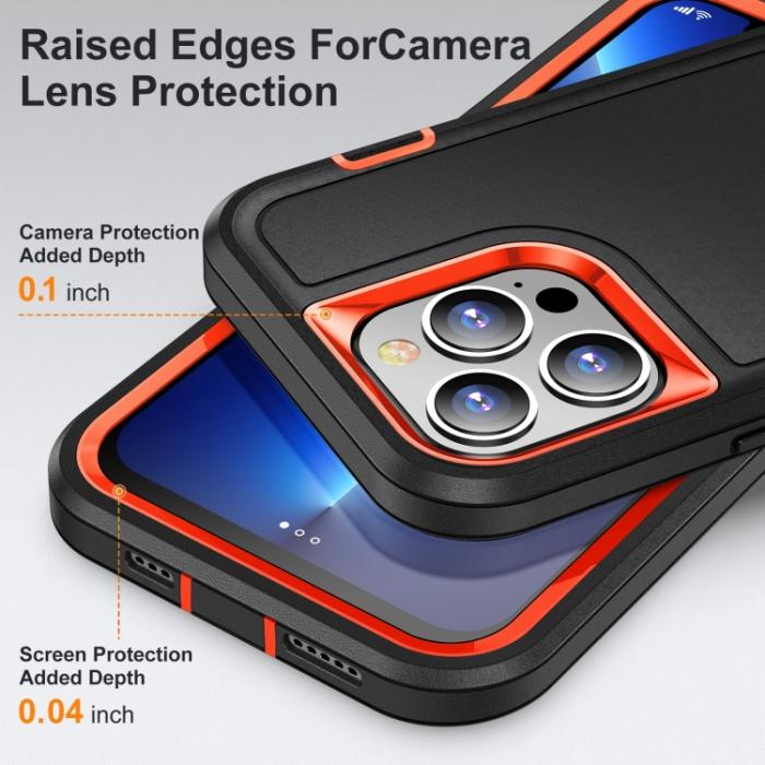 Bild 5, iPhone 14 Pro Max Skal 3in1 Shockproof Xtreme Svart/Orange