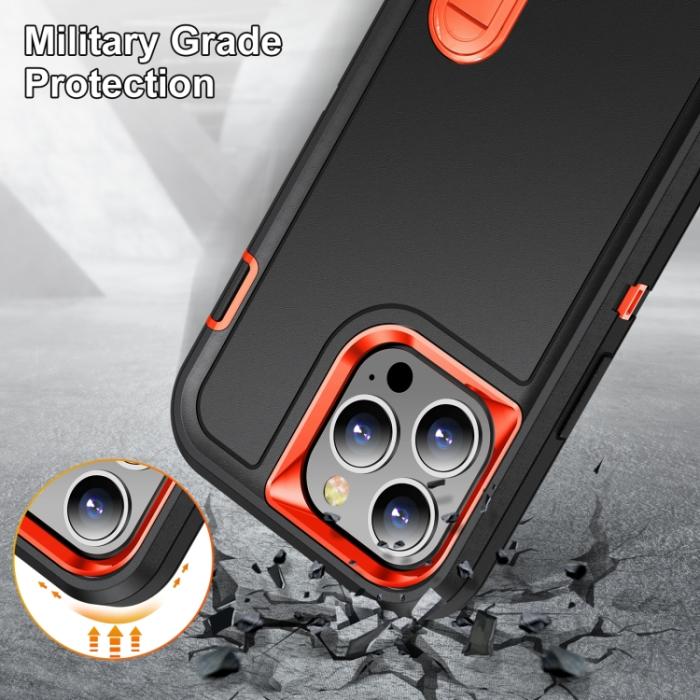 Bild 6, iPhone 14 Pro Max Skal 3in1 Shockproof Xtreme Svart/Orange