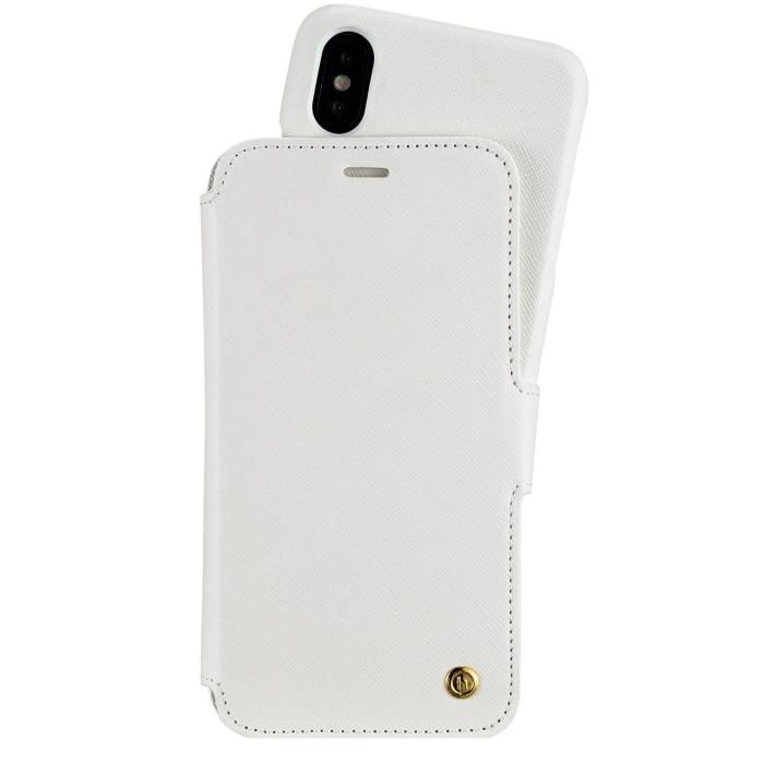 Bild 1, holdit iPhone X/Xs - Stockholm 2in1 Magnet Fodral / Skal - Vit