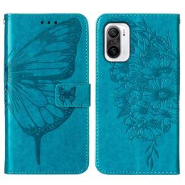 Xiaomi Mi 11i - Butterfly Läder Fodral - Blå