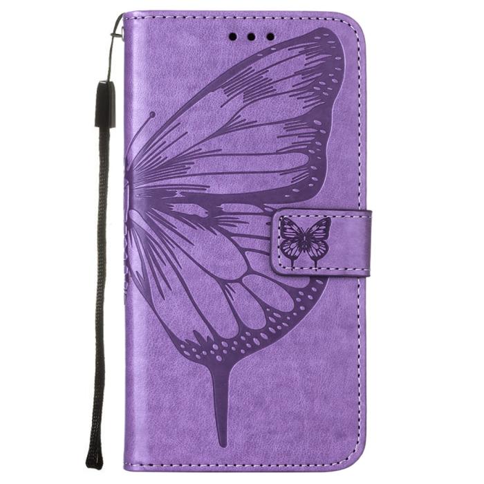 Bild 2, Xiaomi Mi 11i - Butterfly Läder Fodral - Ljus Lila