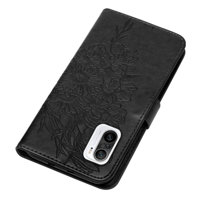 Bild 5, Xiaomi Mi 11i - Butterfly Läder Fodral - Svart