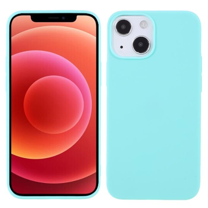 Bild 1, iPhone 13 Mini - Matt TPU Skal - Cyan