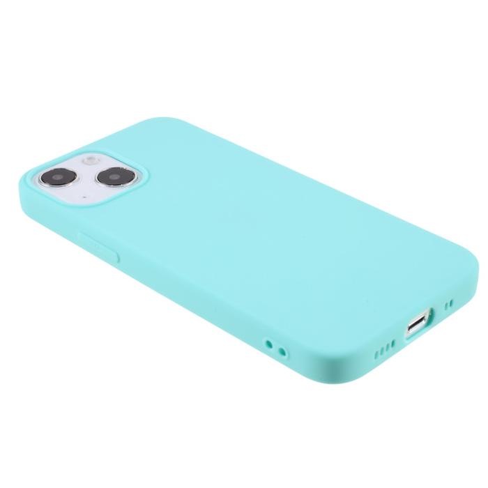 Bild 4, iPhone 13 Mini - Matt TPU Skal - Cyan
