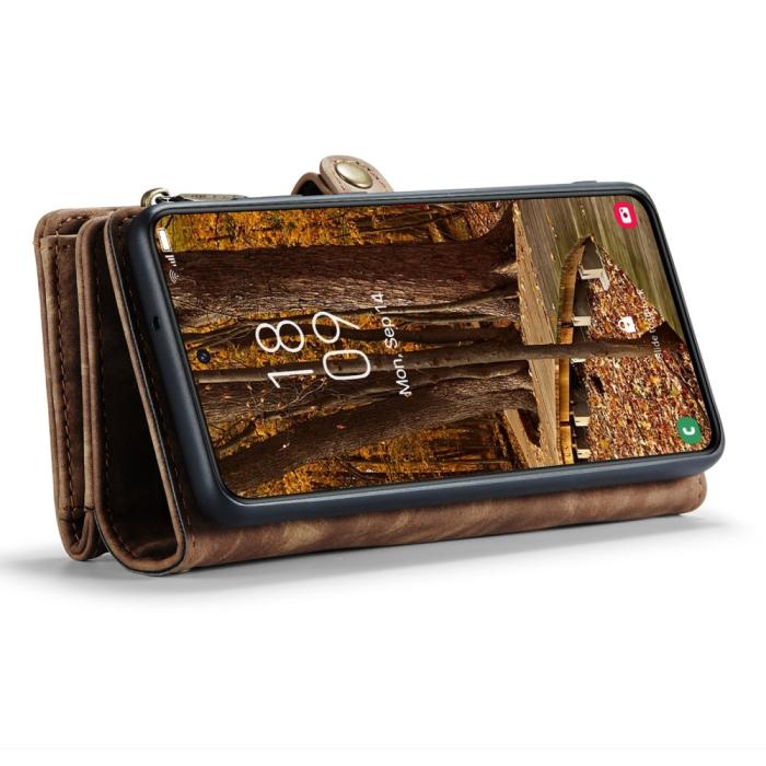 Bild 3, CASEME Galaxy S23 Fodral/Skal Magnet 2in1 Multifunktionell Brun