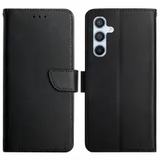 Samsung Galaxy S24 Plus Fodral Premium Äkta Läder Svart
