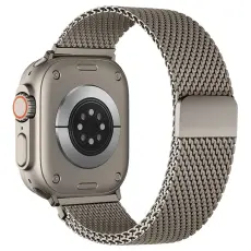 Apple Watch 42/44/45/46/49 mm Armband Milanese Titanium