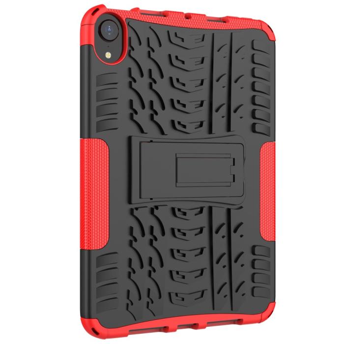 Bild 4, iPad Mini 2024/2021 Skal Rugged Kickstand Armor Röd