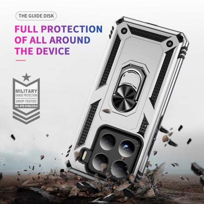Bild 6, Xiaomi 15 Skal Shockproof Hybrid Ring Silver