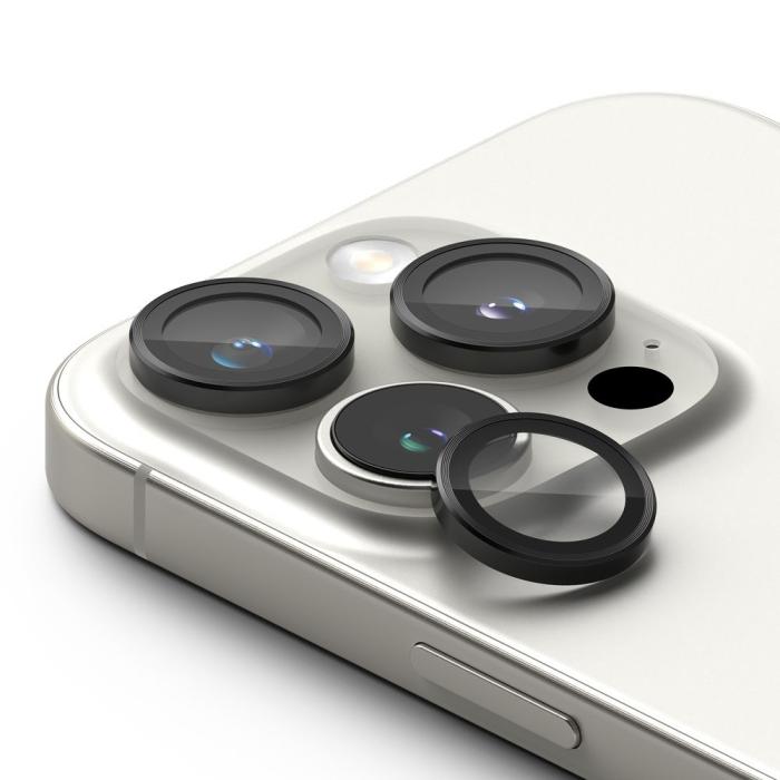 Bild 2, Ringke iPhone 16 Pro / 16 Pro Max 2-PACK Linsskydd Svart