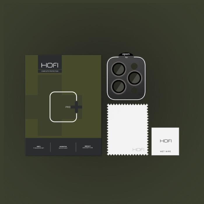 Bild 2, HOFI iPhone 15 Pro / 15 Pro Max Linsskydd CamRing Pro+ Svart