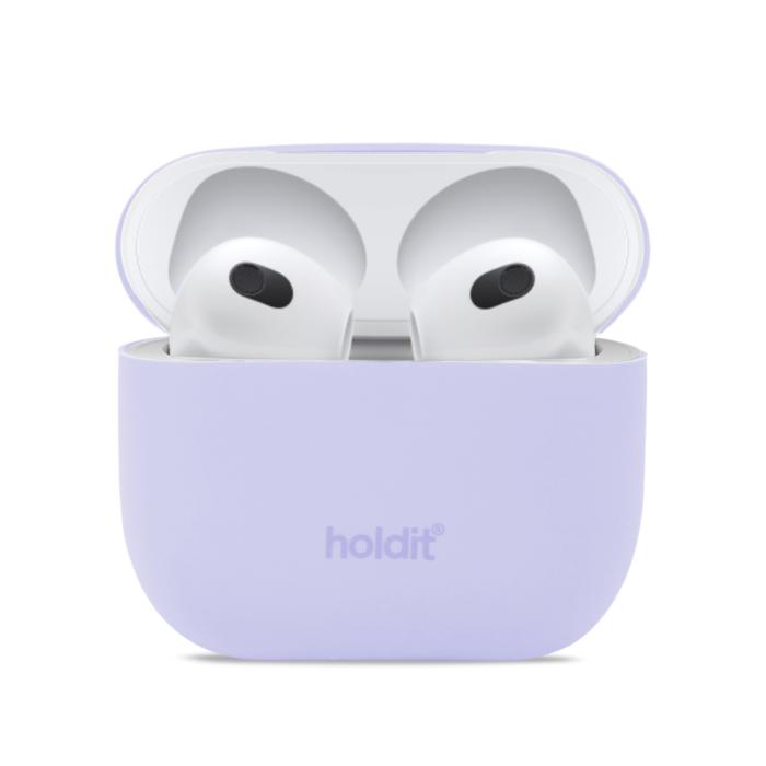 Bild 1, holdit AirPods 3 Skal Silikon Nygård Lavender