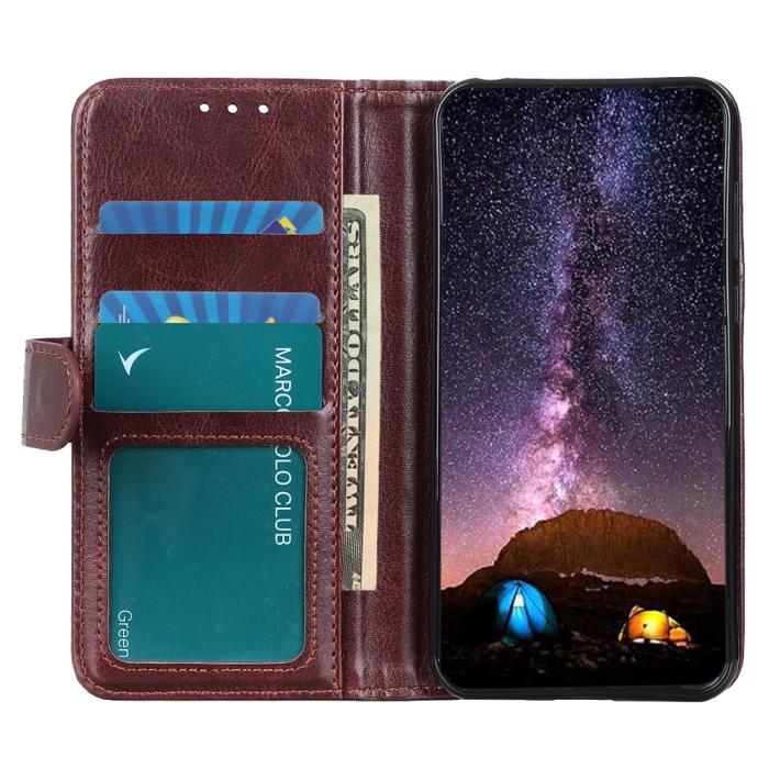 Bild 5, Motorola Moto G31 / G41 Fodral Retro Läder Brun