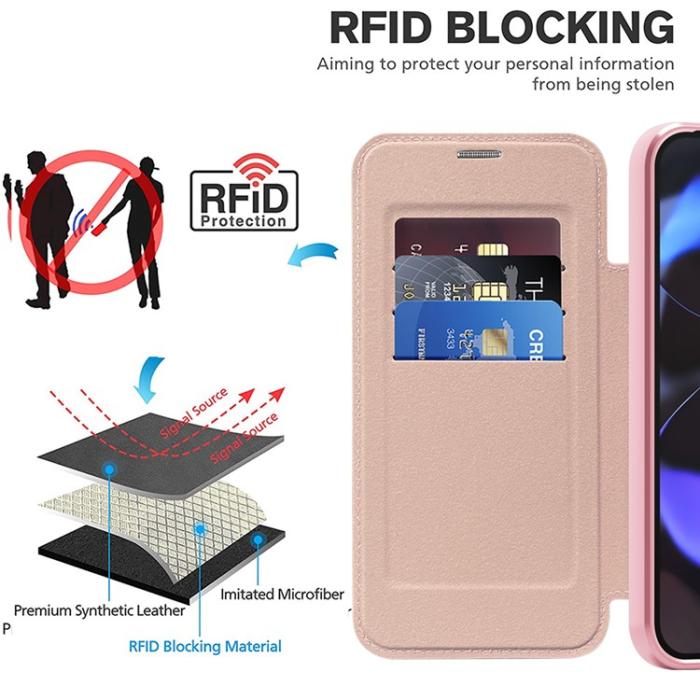 Bild 3, Google Pixel 10 / 10 Pro Fodral MagSafe Rhombus Rosa