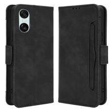 Sony Xperia 10 VI Fodral Med Avtagbart Kortfodral Svart