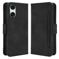 Sony Xperia 10 VI Fodral Med Avtagbart Kortfodral Svart
