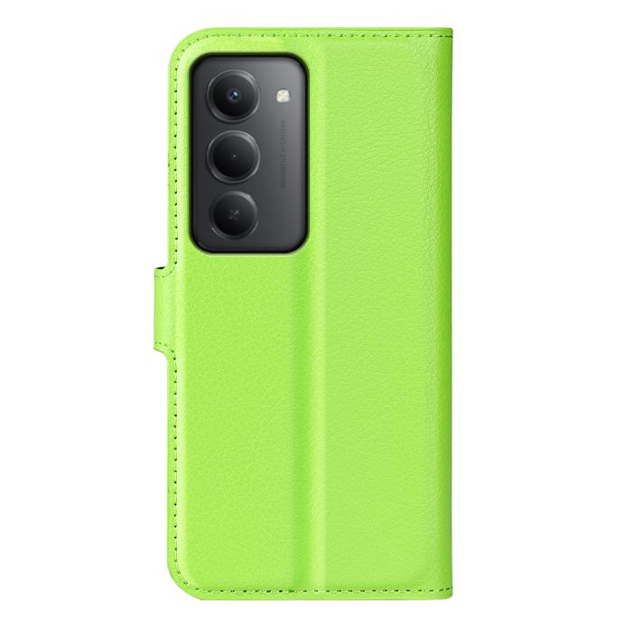 Bild 3, Xiaomi Redmi 15 Fodral Litchi Läder Grön