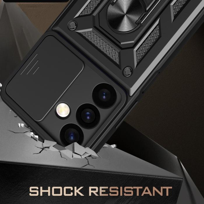 Bild 3, Samsung Galaxy S24 Skal Ring Hybrid Silver