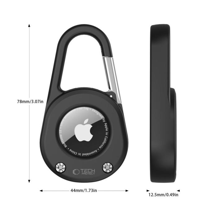 Bild 6, Tech-Protect Apple AirTag 2/1 Hållare Karbinhake Slidelock Svart