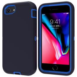 iPhone 7/8/SE (2020/2022) - Shockproof Hybrid Armor Skal - Mörk Blå/Blå