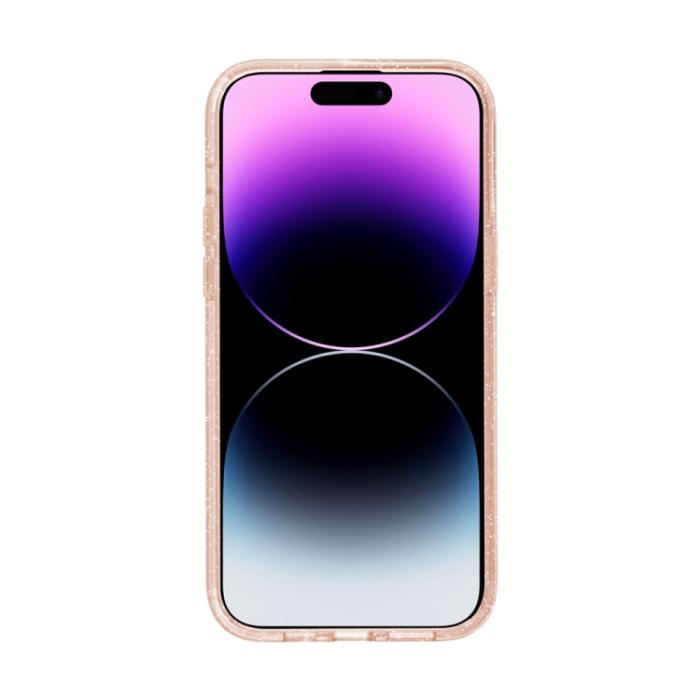 Bild 3, iPhone 15 Pro Skal MagSafe Glitter Hybrid Guld