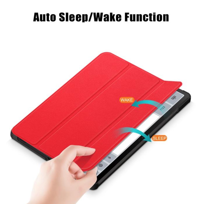 Bild 4, Samsung Galaxy Tab S9 Fodral Tri-Fold Röd