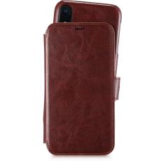 holdit iPhone XR - Berlin 2in1 Magnet Fodral / Skal - Mörk Brun