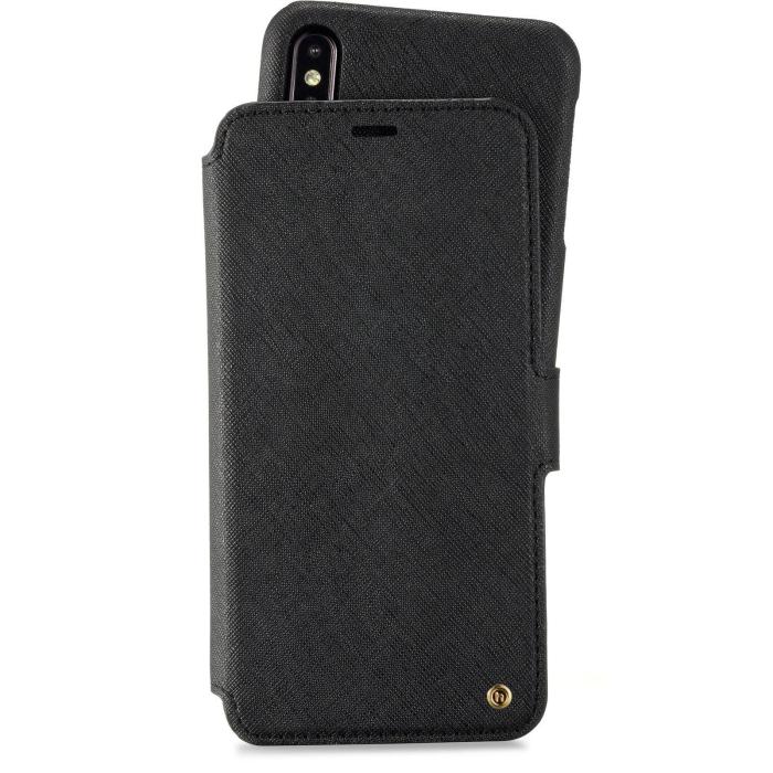 Bild 1, holdit iPhone Xs Max - Stockholm 2in1 Magnet Fodral / Skal - Svart