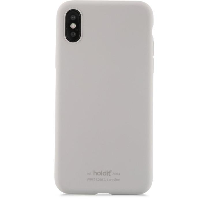 Bild 1, iPhone X/Xs - holdit Mobilskal Silikon - Taupe