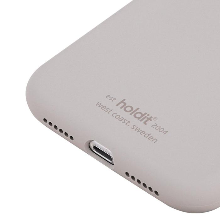 Bild 5, iPhone 11/XR - holdit Mobilskal Silikon - Taupe