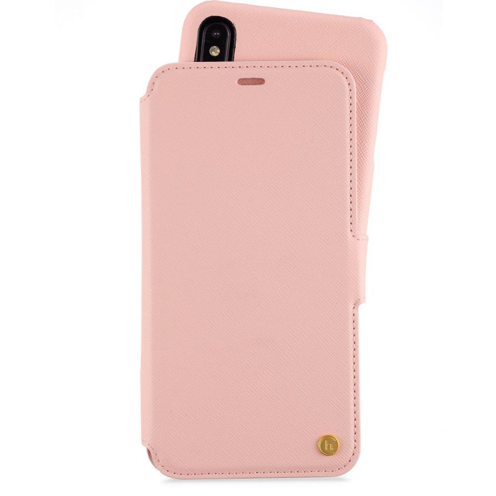 holdit iPhone Xs Max - Stockholm 2in1 Magnet Fodral / Skal - Rosa