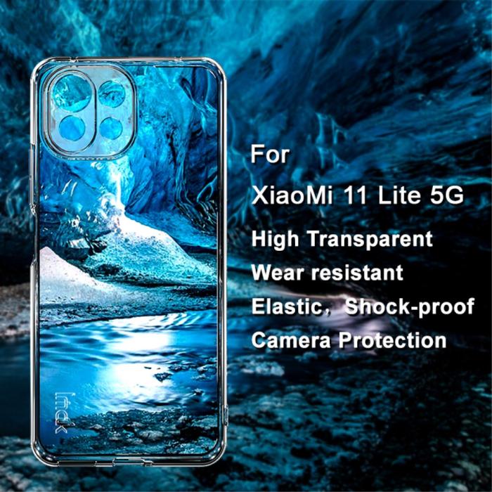 Bild 2, Xiaomi Mi 11 Lite - IMAK Transparent TPU Skal