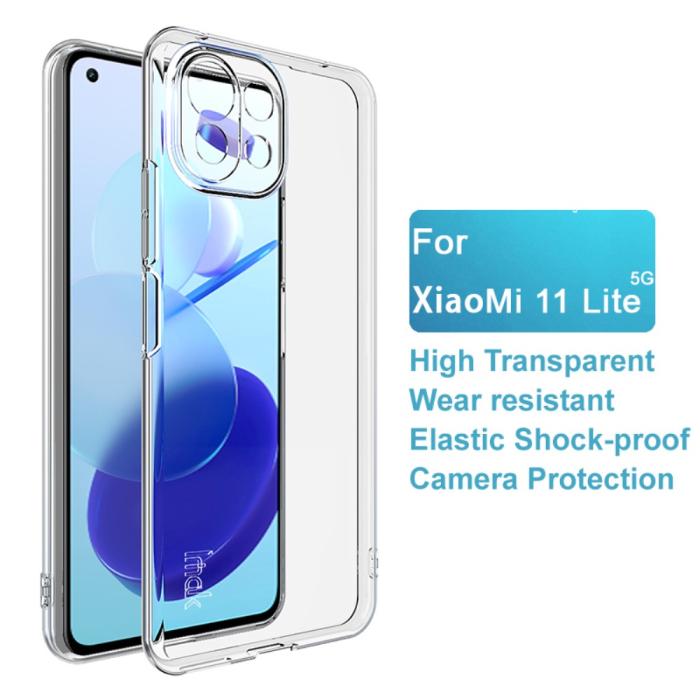 Bild 3, Xiaomi Mi 11 Lite - IMAK Transparent TPU Skal