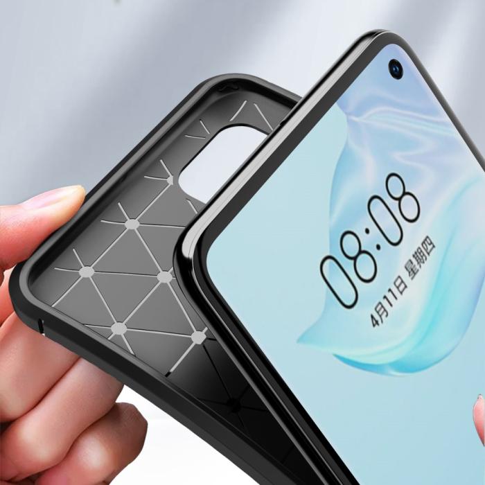 Bild 3, Huawei P40 - Kolfiber Skal - Svart