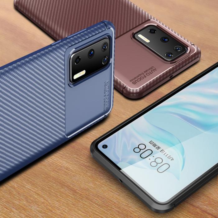 Bild 4, Huawei P40 - Kolfiber Skal - Svart