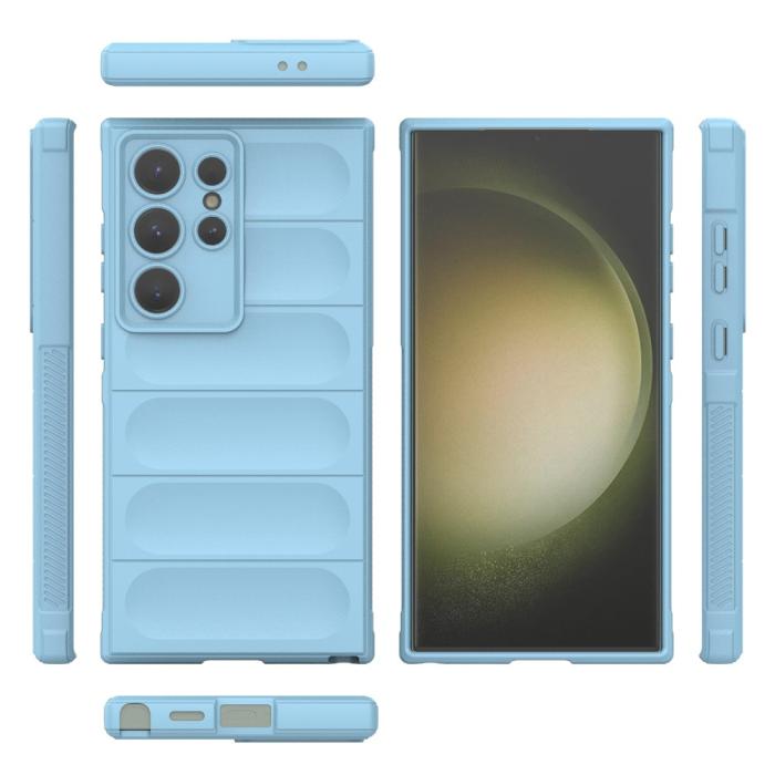 Bild 5, Samsung Galaxy S24 Ultra Skal Magic Shield Ljus Blå