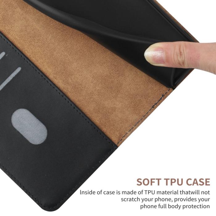 Bild 6, Samsung Galaxy S24 Plus Fodral Premium Äkta Läder Svart