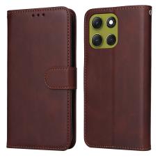 Motorola Moto G86 Power / G86 5G Fodral L&auml;der Brun