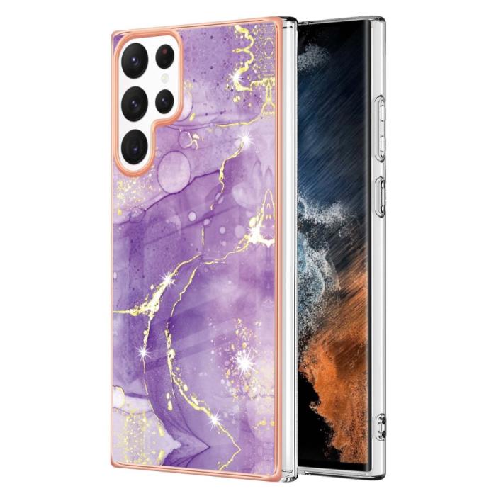 Bild 1, Samsung Galaxy S23 Ultra Skal Marmor TPU Lila