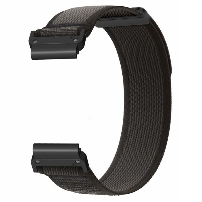 Bild 3, Klockarmband 26 mm Nylon Loop Svart