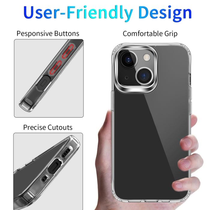 Bild 3, iPhone 14 Plus Skal Akryl/TPU Transparent