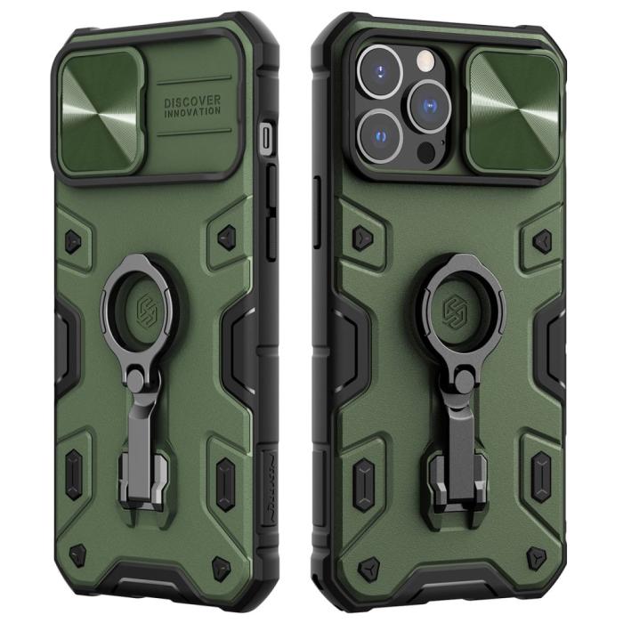 Bild 1, NILLKIN iPhone 13 Pro Max Skal CamShield Armor Pro Grön