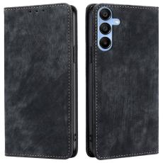 Samsung Galaxy A15 4G/5G Fodral Retro RFID Läder Svart