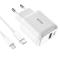 Tech-Protect 20W Väggladdare PD Inkl. USB-C - Lightning Kabel Vit