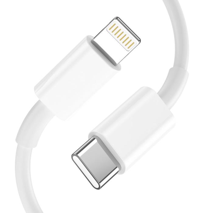 Bild 4, Tech-Protect 20W Väggladdare PD Inkl. USB-C - Lightning Kabel Vit