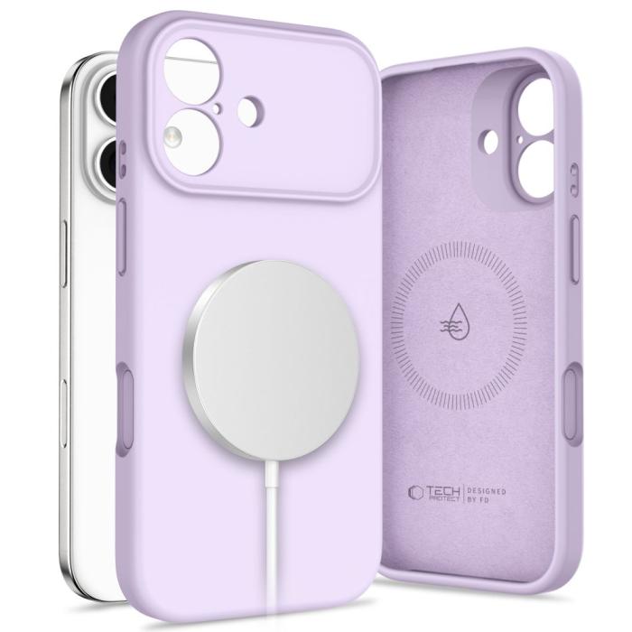 Bild 1, Tech-Protect iPhone 17 Skal MagSafe Silicone Mauve