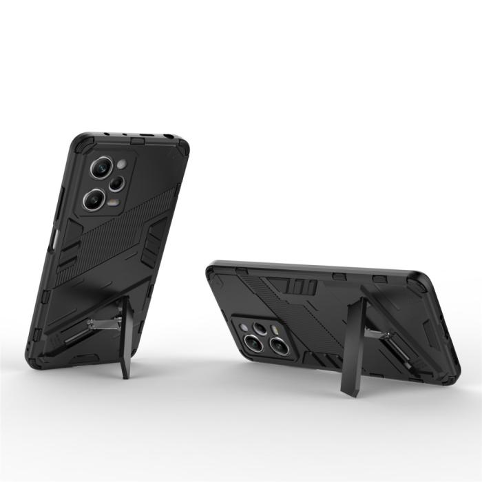 Bild 2, Xiaomi Redmi Note 12 Pro 5G Skal Hybrid Kickstand Svart