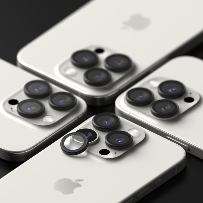 Bild 6, Ringke iPhone 16 Pro / 16 Pro Max 2-PACK Linsskydd Svart