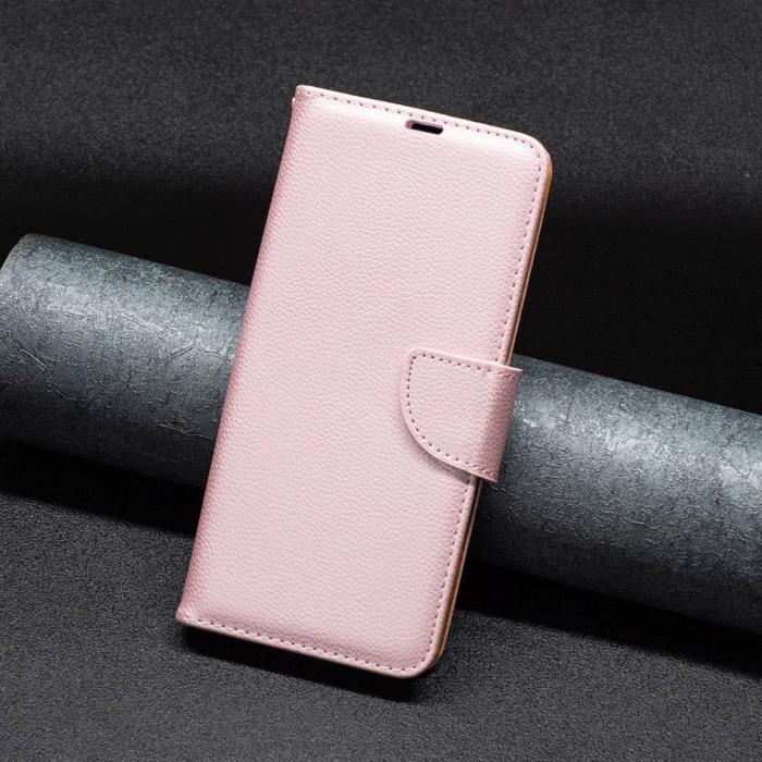 Bild 4, Samsung Galaxy S23 Plus Fodral Litchi Shark Roséguld
