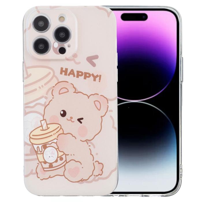 Bild 1, iPhone 16 Pro Skal TPU Teddy Björn